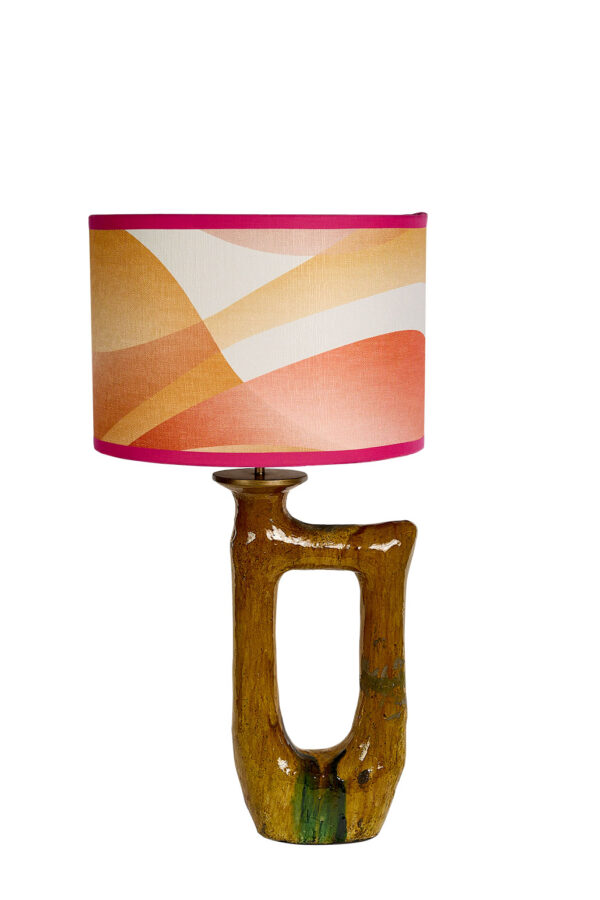 Lampe en Tamegroute Ocre. Une création Elle'S Design.