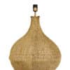 Pied de lampe en raphia. Origine Maroc.