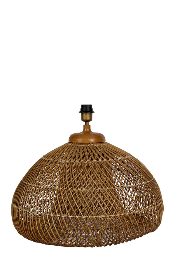 Pied de lampe en rotin. Origine Maroc.