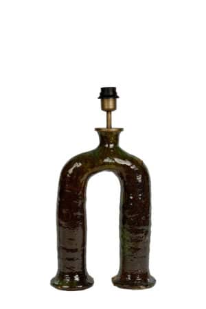Pied de lampe unique en Tamegroute vert. Origine Maroc