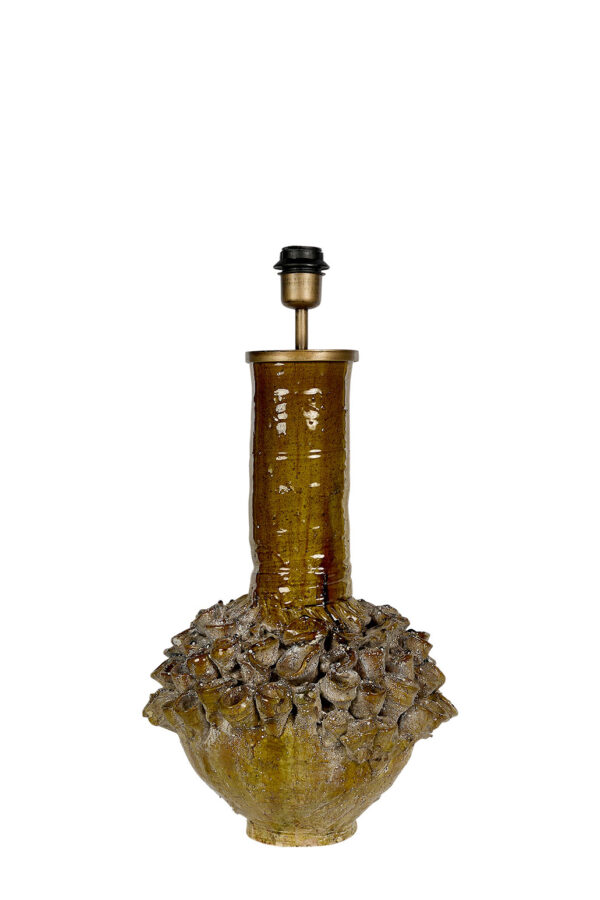 Pied de lampe unique en Tamegroute. Origine Maroc.